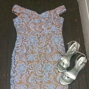 Beautiful lace blue dress